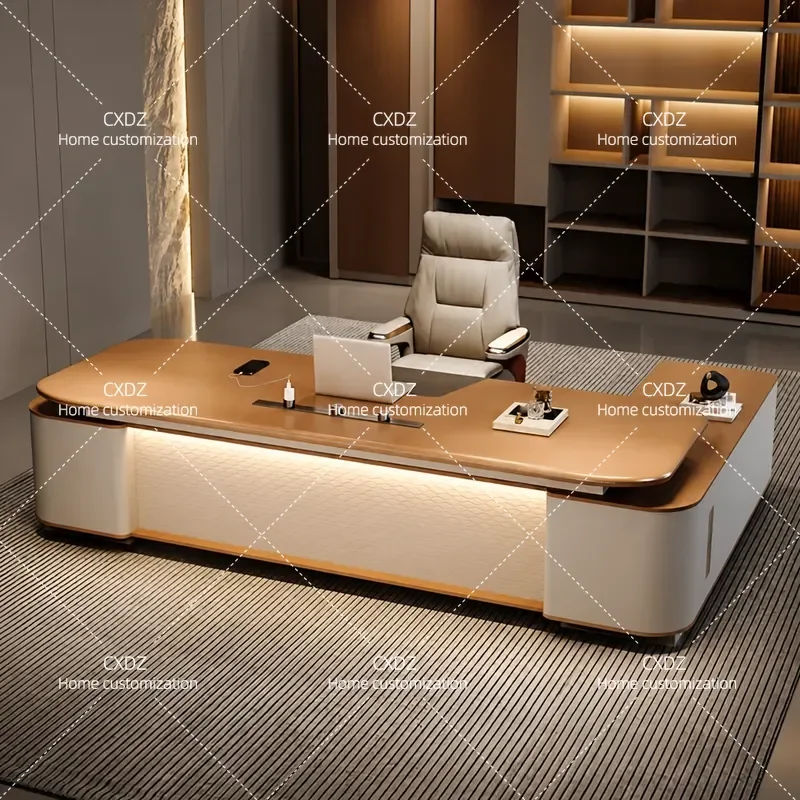 Luxury Executive Office Desk Modern Manager Workstation Supervisor Table High End Business Desk for Boss Office Furniture