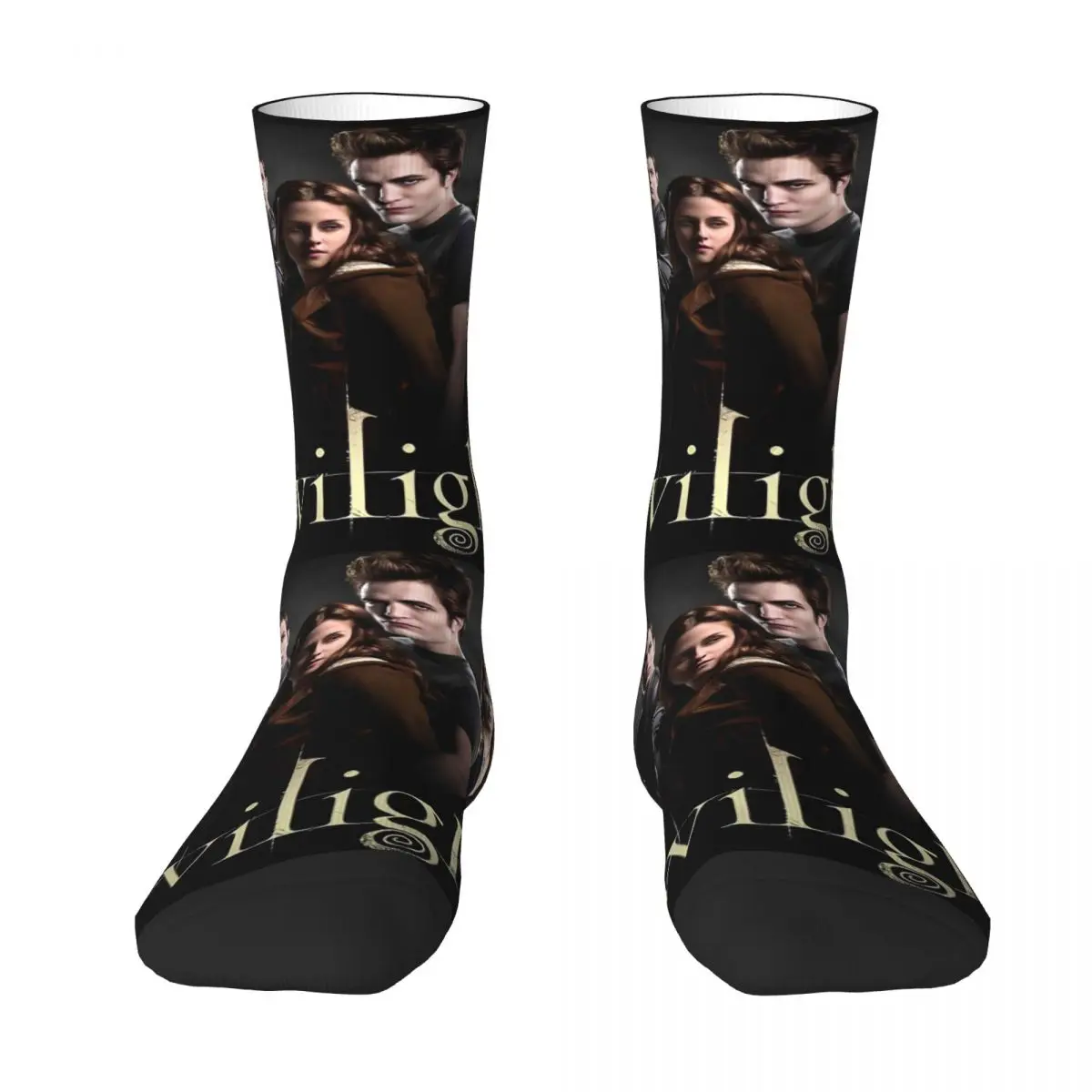 The Twilight Saga Socks movie Funny Stockings Adults Men Soft Breathable Skateboard Socks Winter Design Anti Bacterial Socks