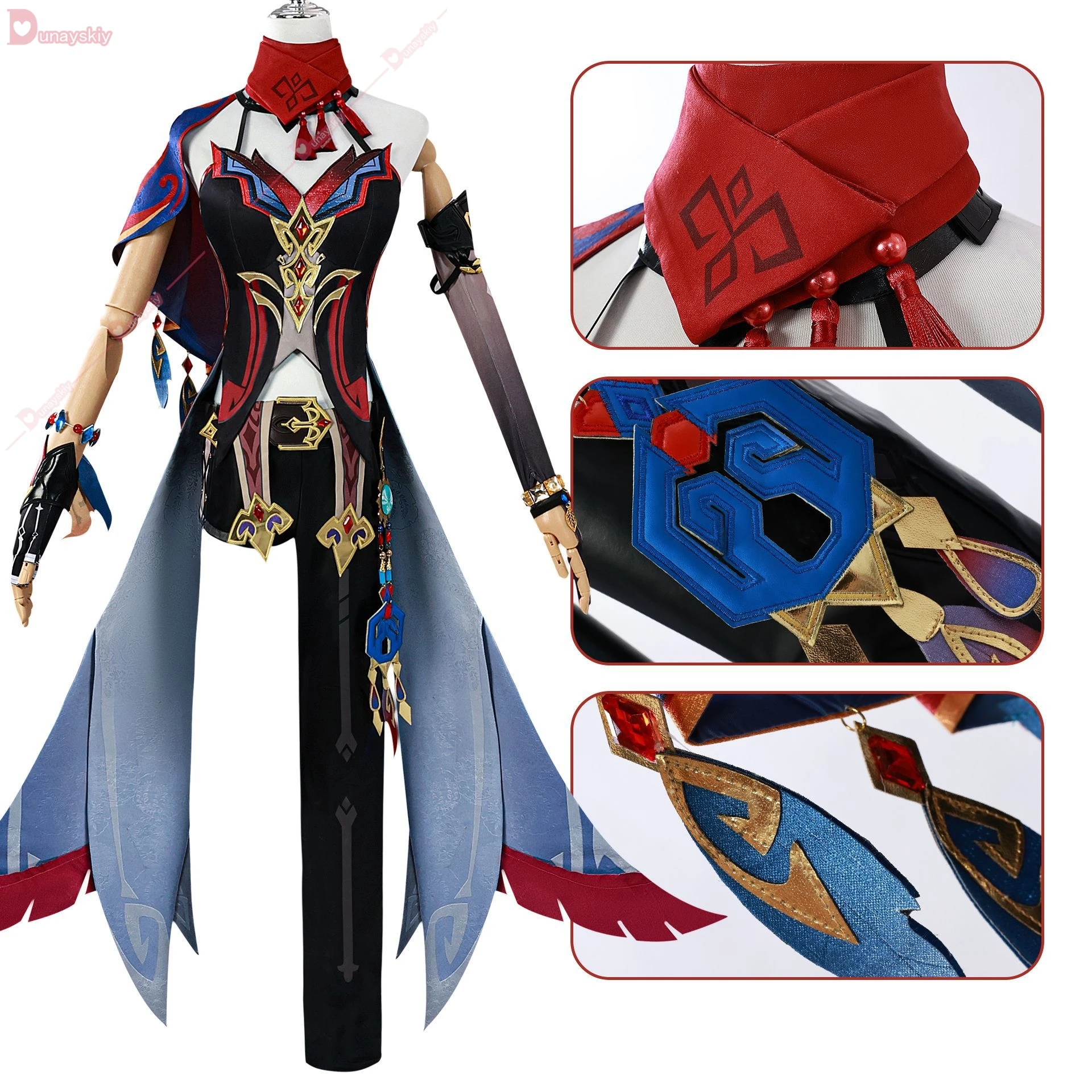 Chasca Cosplay Costume Genshin Impact Anime Women Sexy Uniform with Tail Halloween Costumes Party Outfit Role Play Clothing 2024