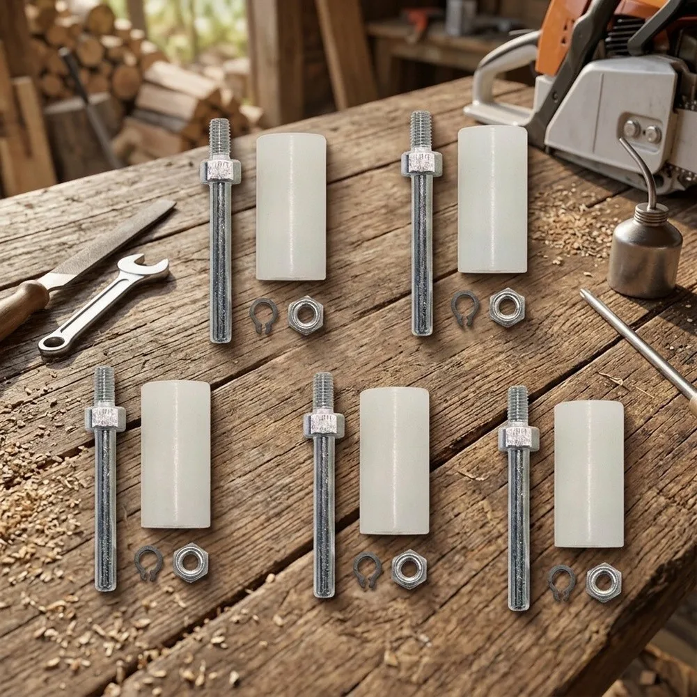 5pcs Chain Stop Kit For 044 046 MS440 MS460 Chain Saw Garden Tools Replacement Chain Guide Blocks Accessories Set