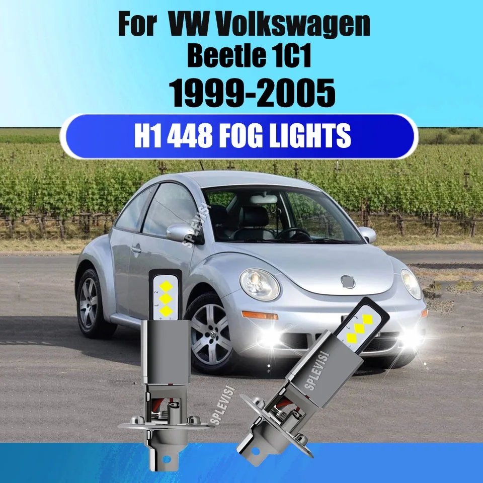 2Pcs H1 448 Fog Lights-perfect work in greasy weather and rainy weather For VW Beetle 1C1 1999 2000 2001 2002 2003 2004 2005