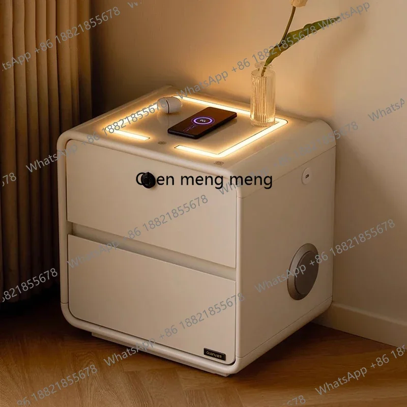 

Bedroom Nordic Bedside Table Cabinets Storage Organizer Nightstand Cheap Charging Wood Mesa De Cabeceira Home Furniture