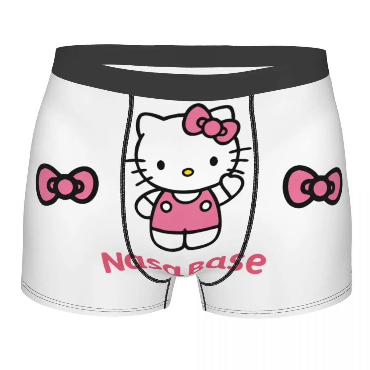 

Мужское нижнее белье Sanrio Hello Kitty Cat, мужские сексуальные трусы-боксеры с принтом по индивидуальному заказу, трусики