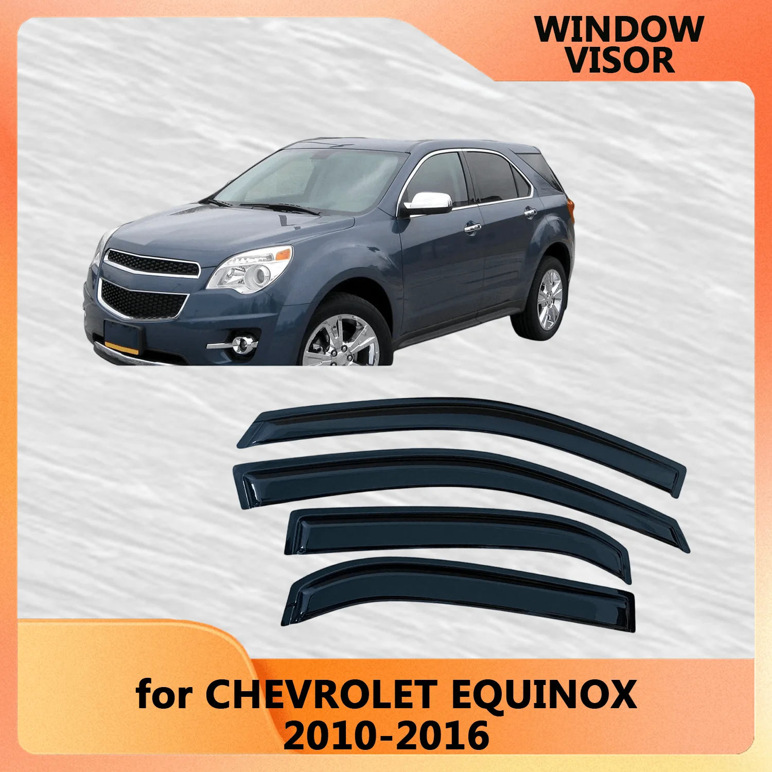 

Оконный козырек для Chevrolet Equinox 2010 2011 2012 2013 2014 2015 2016, ветрозащитные дефлекторы, защита от дождя, дверной козырек, вентиляционные шторы