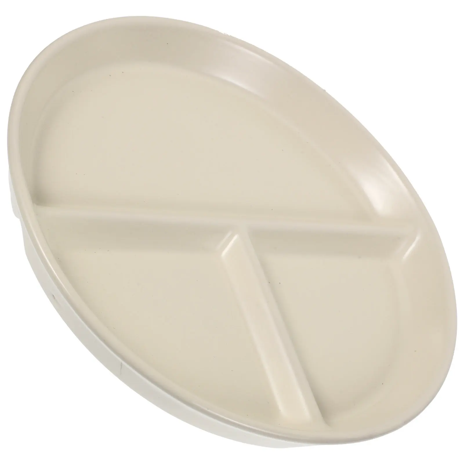 Ceramic Divided Plate Adult Diet Plate Household Tableware Microwave Oven Safe Portion Control Sectioned Plates for Restaurants