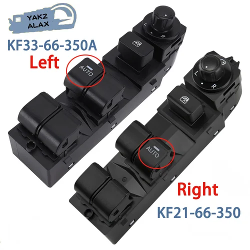 Para Mazda CX-5 2016 2017 izquierda derecha interruptor de Control de ventanilla eléctrica principal botón elevador KF33-66-350A KF 3366350   KF21-66-350