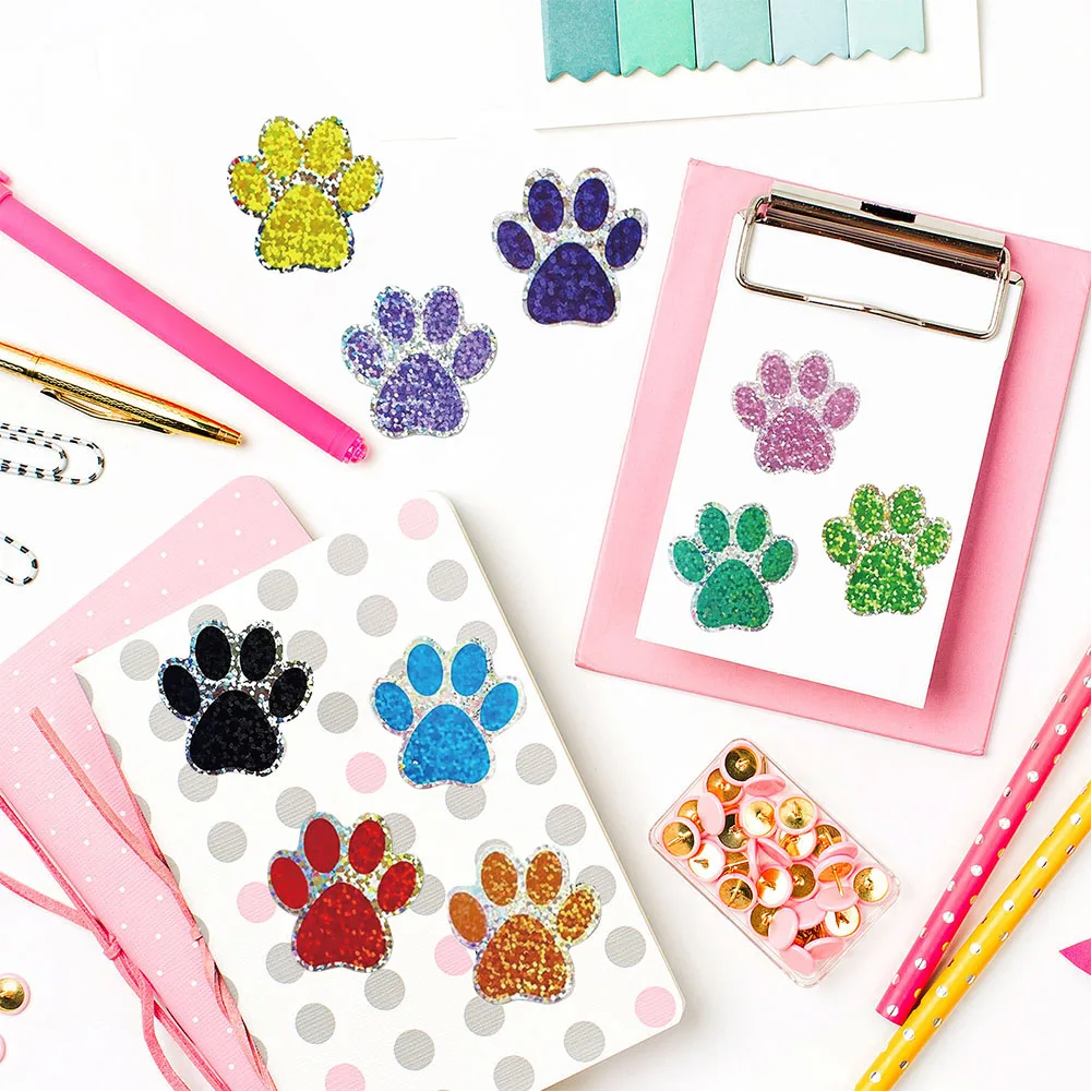 500 pezzi artigli per cani da compagnia rotolo adesivo adesivo moto graffiti retrò laptop bagagli caffè telefono vivente telefono adesivo per laptop