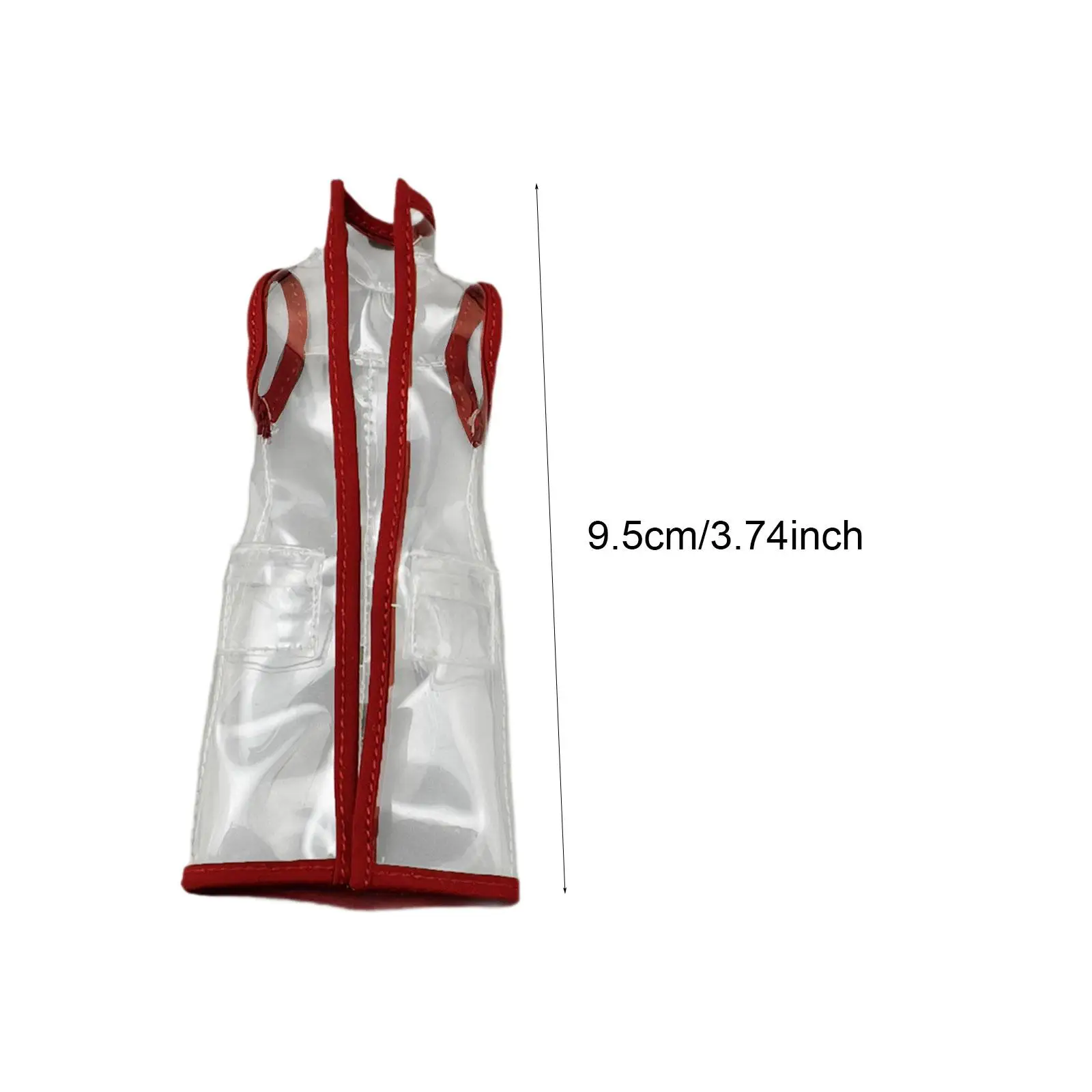 1/12 Scale Hooded Raincoat Doll Clothes Sturdy Easy to Wear Figure Accessories Dress up Accs Costume Stylish Rainwear