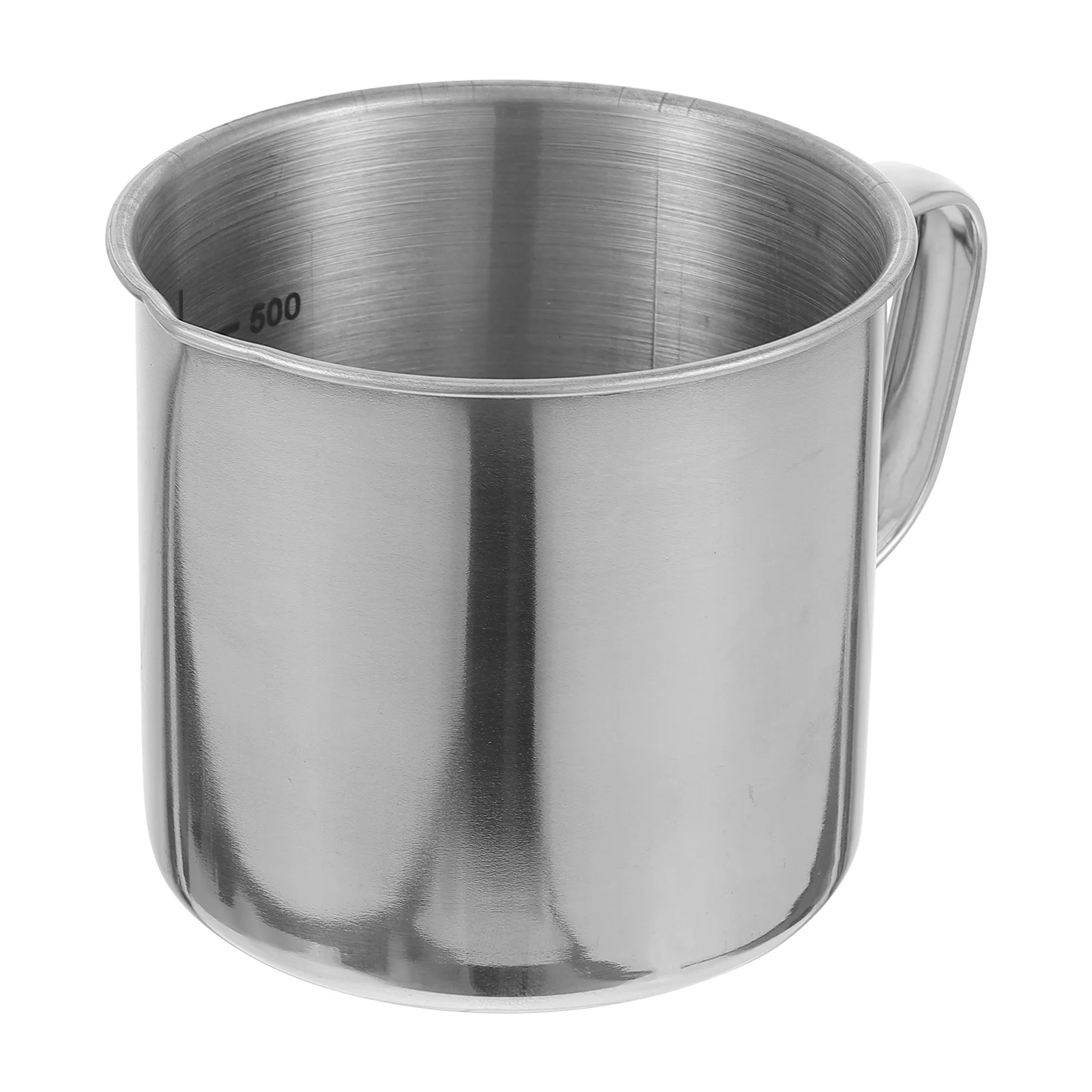 Experimental Beaker Tea Time Measuring Cups Measurements Steel Coffee Milk with Scale Stainless Metal Laboratory Party