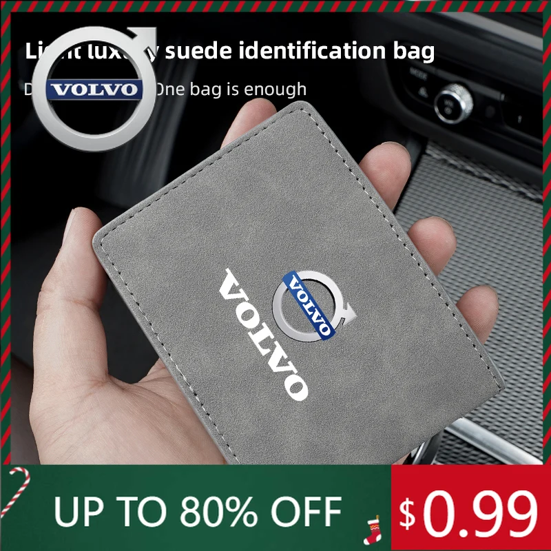 

Эмблемы Volvo Автомобильный держатель водительских прав Замшевая сумка для хранения карт для V60 V40 XC90 S60 C30 XC60 V50 V70 S90 Olestar AWD XC40