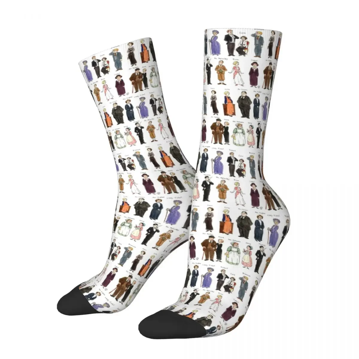 

Downton A. Portraits Socks Harajuku Super Soft Stockings All Season Long Socks Accessories for Man's Woman's Birthday Present