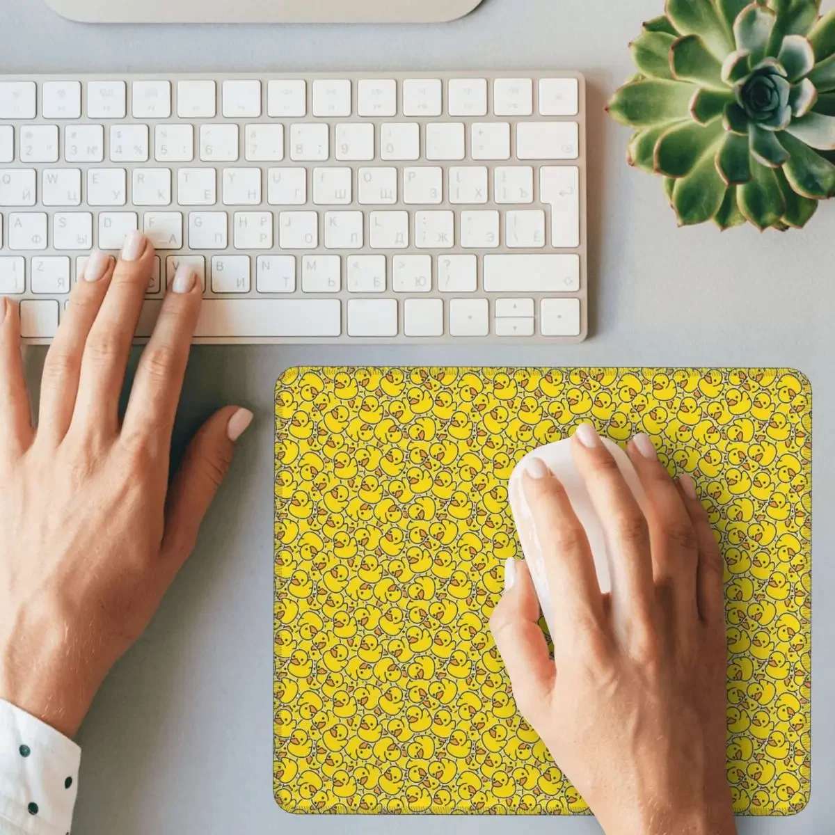 

Yellow Duck Mouse Pad Computer Keyboard Mouse Mat Gamer PC Desk Mat Office Table Mats