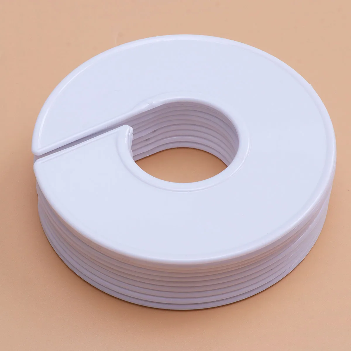 

10 Pcs Separator Partition Round Clothes Size Buckles Hanger Clothing Hangers Coat