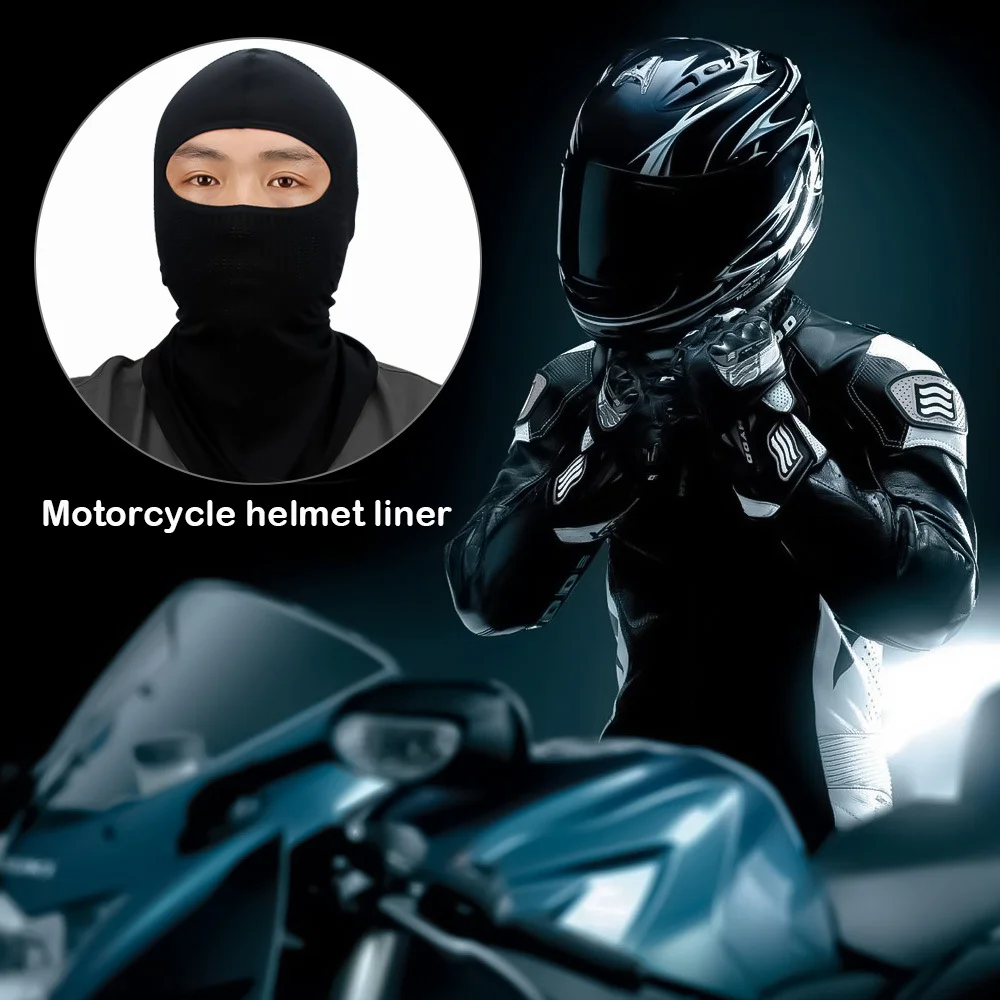 

Высококачественная дышащая маска на все лицо шарф эластичная однотонная Балаклава прочная Солнцезащитная маска