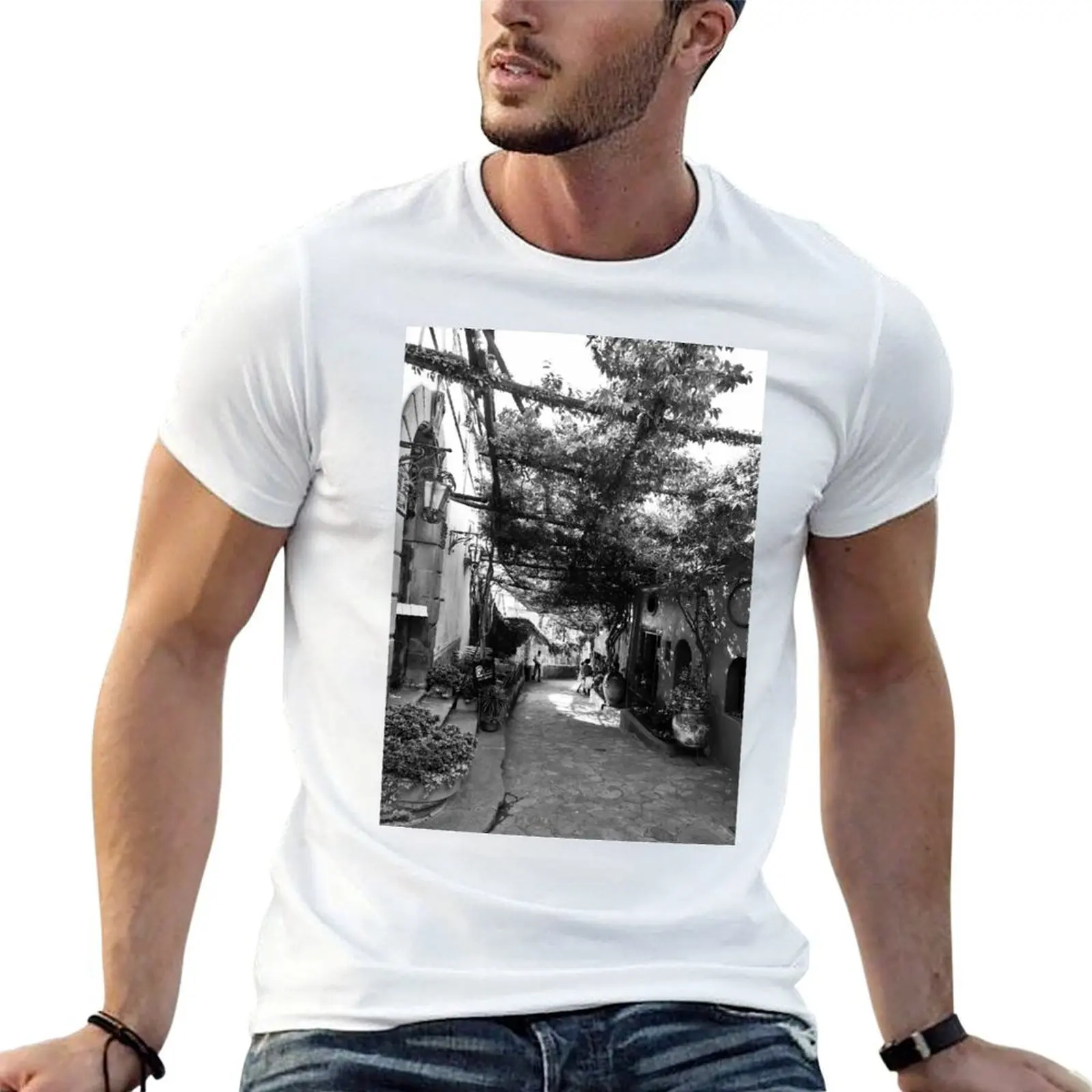 

Positano Alley T-Shirt t shirts for man cotton soft man t shirts graphic t shirt man designer T-shirt