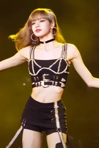 Lisa Kpop Bühnenoutfits Street Dance Jazz Dancer Kostüm Festival Outfit Damen Gogo Dj Rave Festival Kleidung Hip Hop