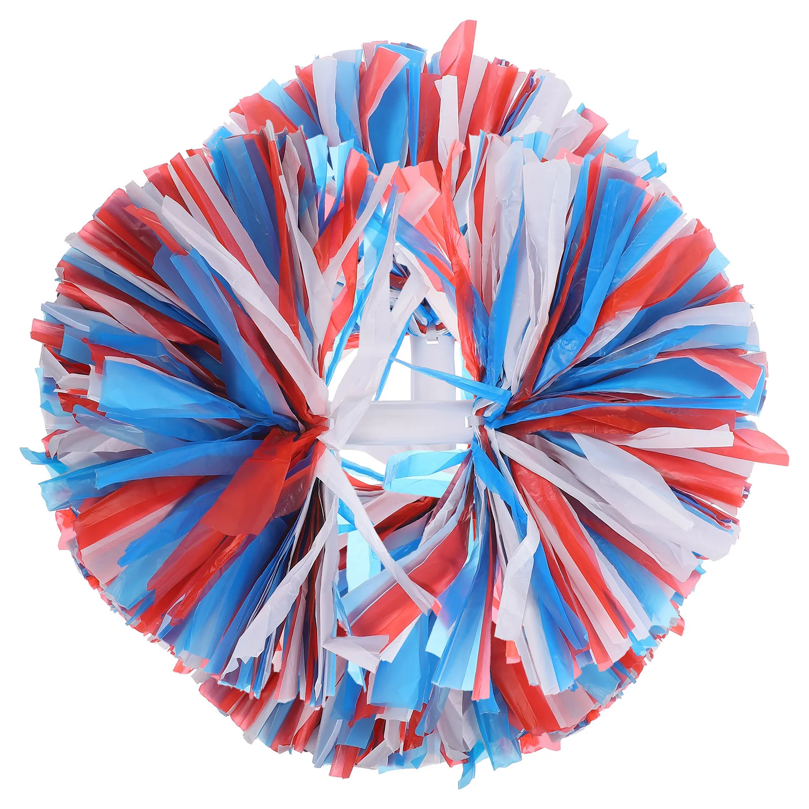 

2Pcs Performance Pom Poms Bright Eye Catching Colors for Sports Rally Fundraising Dance Competition Accessory Set