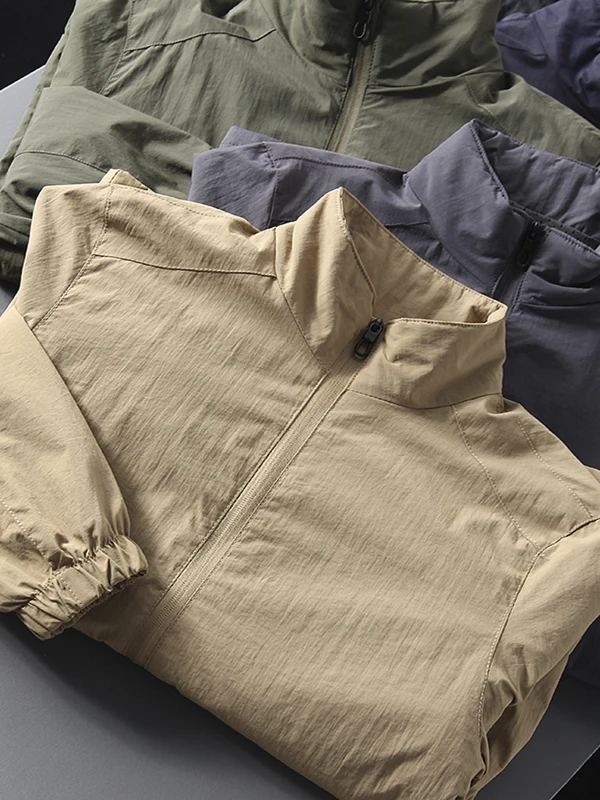 American Sle Outdoor da uomo casual colletto alla coreana antivento impermeabile Jaet Tee sartoria dimensionale primavera estate Faion