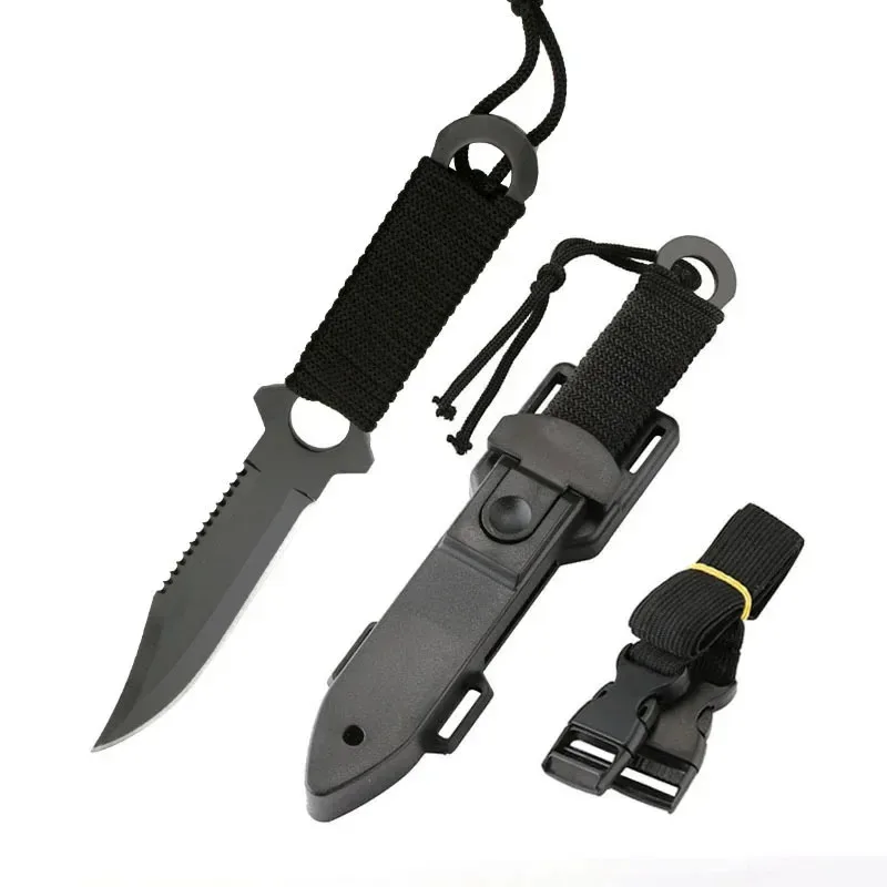 Hot Sale Camping Pocket Knife with Scabbard Portable EDC Outdoor Survival Knife Military Tactical Knife for Self Defense