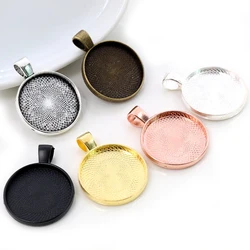 10pcs 20mm Inner Size 9 Classic Colors Plated Classic Style Cabochon Base Setting Charms Pendant