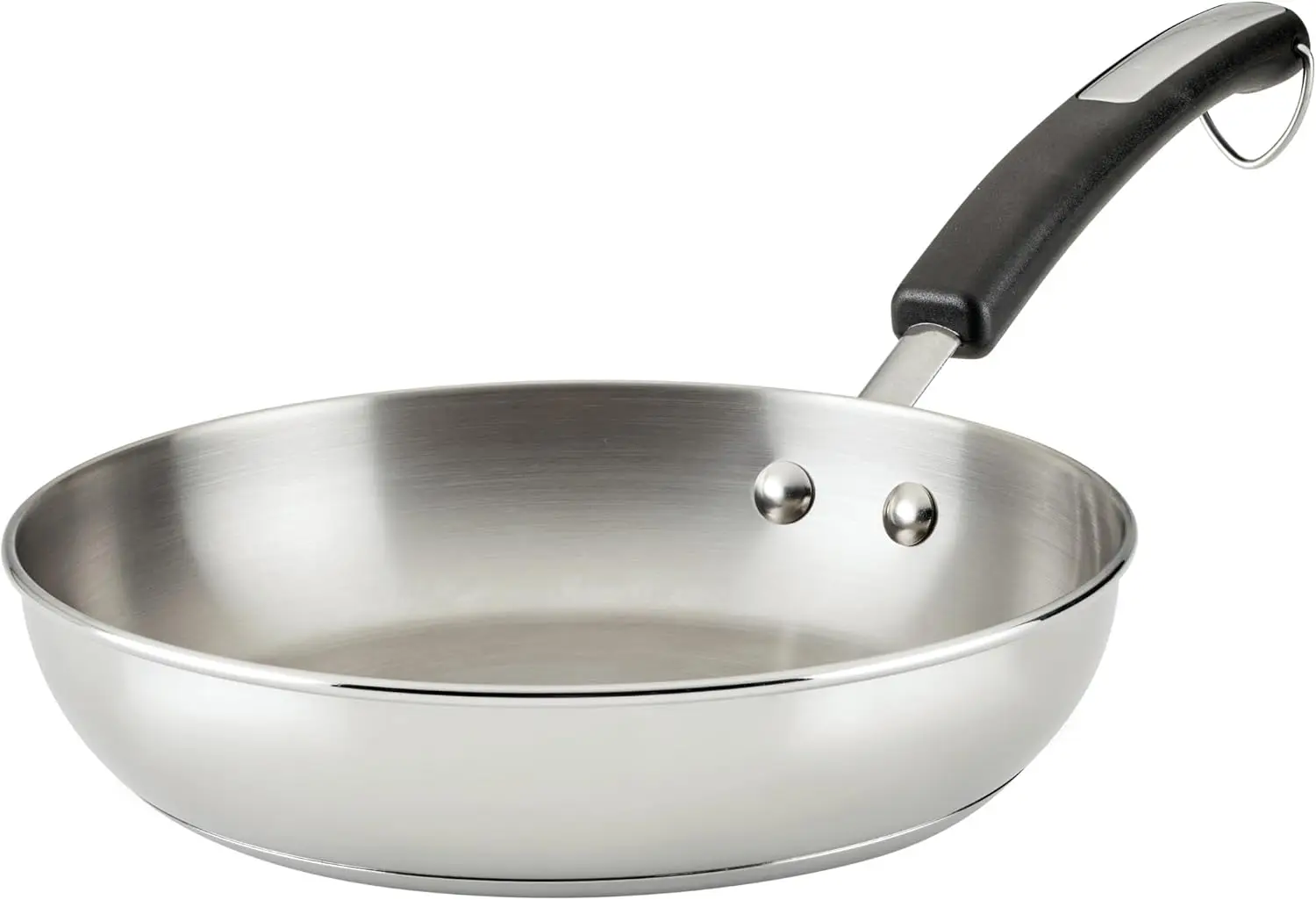 10 Inch Stainless Steel Frying Pan/Skillet, Dishwasher Safe, Induction Ready, Oven Safe to 350°F, Stay-Cool Handle