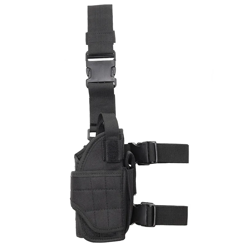 Hide multi-function waist Army camo gaiter hanging gun leg outside movement tornado quick draw tactical holster