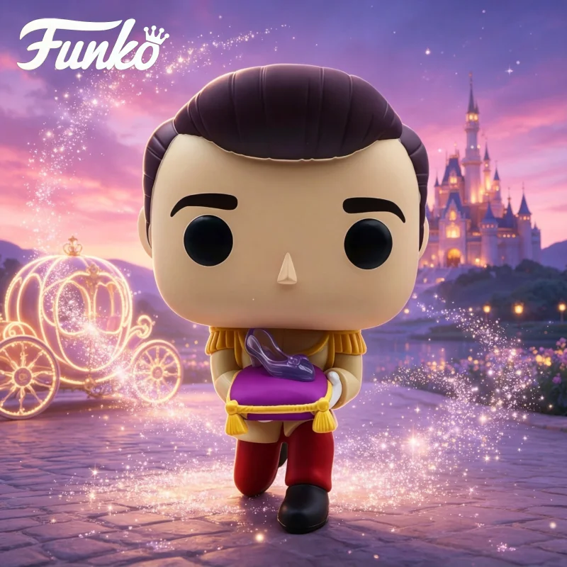FUNKO POP Disney Classic Cinderella Prince Charming Glass Slipper Vinyl Figure Collectible Desktop Ornament Gift for Movie Fans - view 2