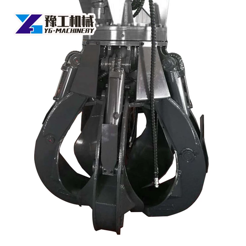 Elegant and Graceful Excavator Grab Scrap Metal 360 Rotating Lotus Grab Grapple 30T Accessories