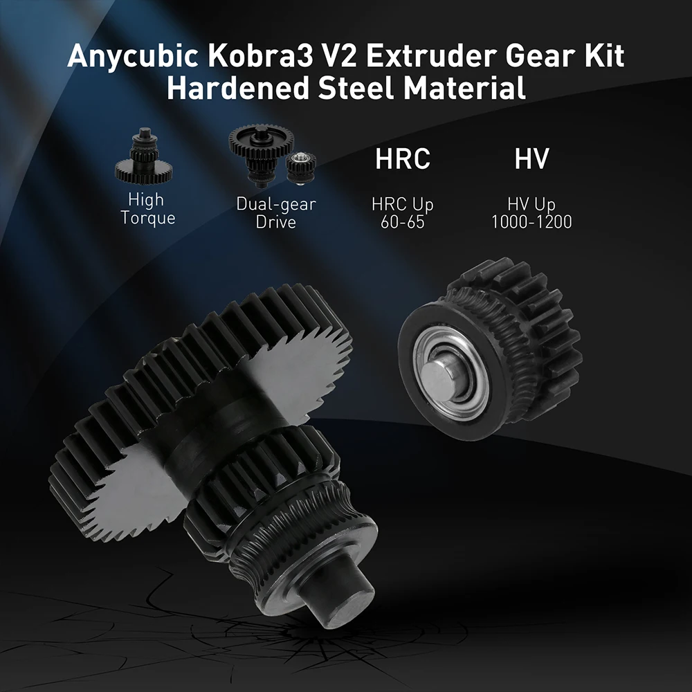 Für Anycubic Kobra 3 V2 Extruder-Zahnrad Hochwertiges gehärtetes Stahlzahnrad mit hoher Verschleißfestigkeit für Kobra3 V2 3D-Drucker Ersatzteil – Detail 2