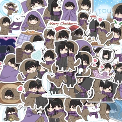 40pcs Self-Pasting Cute Cat And Dog Couple Stickers Can Be Used To Decorate Helmets, Mirrors, Cups, Etc., Surprise Small Gifts