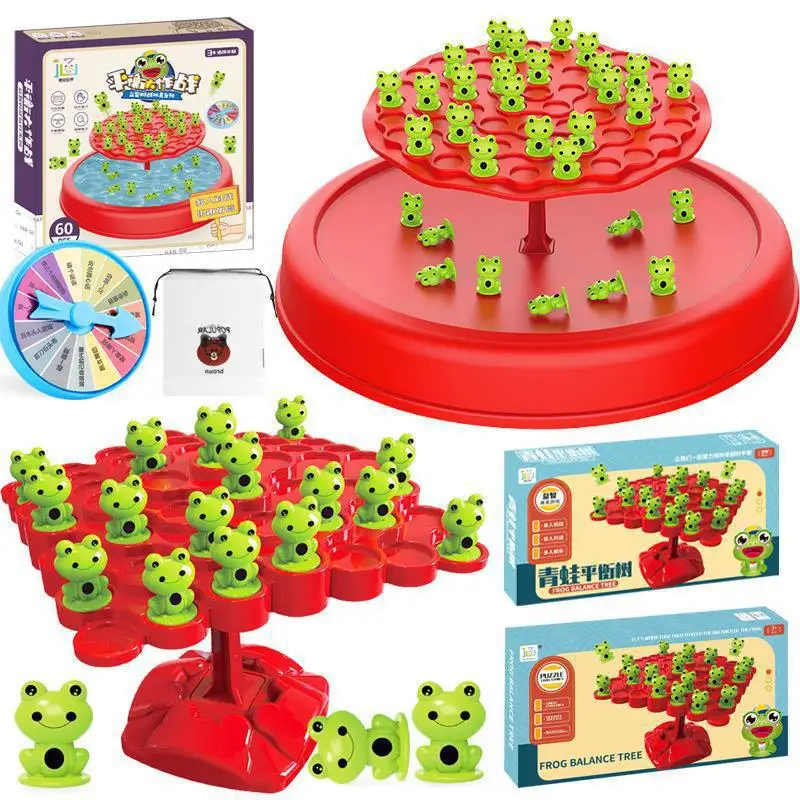 Balance Tree Board Game Building blocks Stacking for party competition game Adventure Wheel  Punishment game for kids birthday