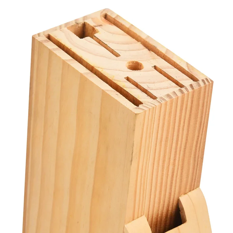 Wood Knife Holder Rest Bamboo Knife Block Stand Knives Storage Shelf Rack Storage Box Organizer Kitchen Accessories Tool