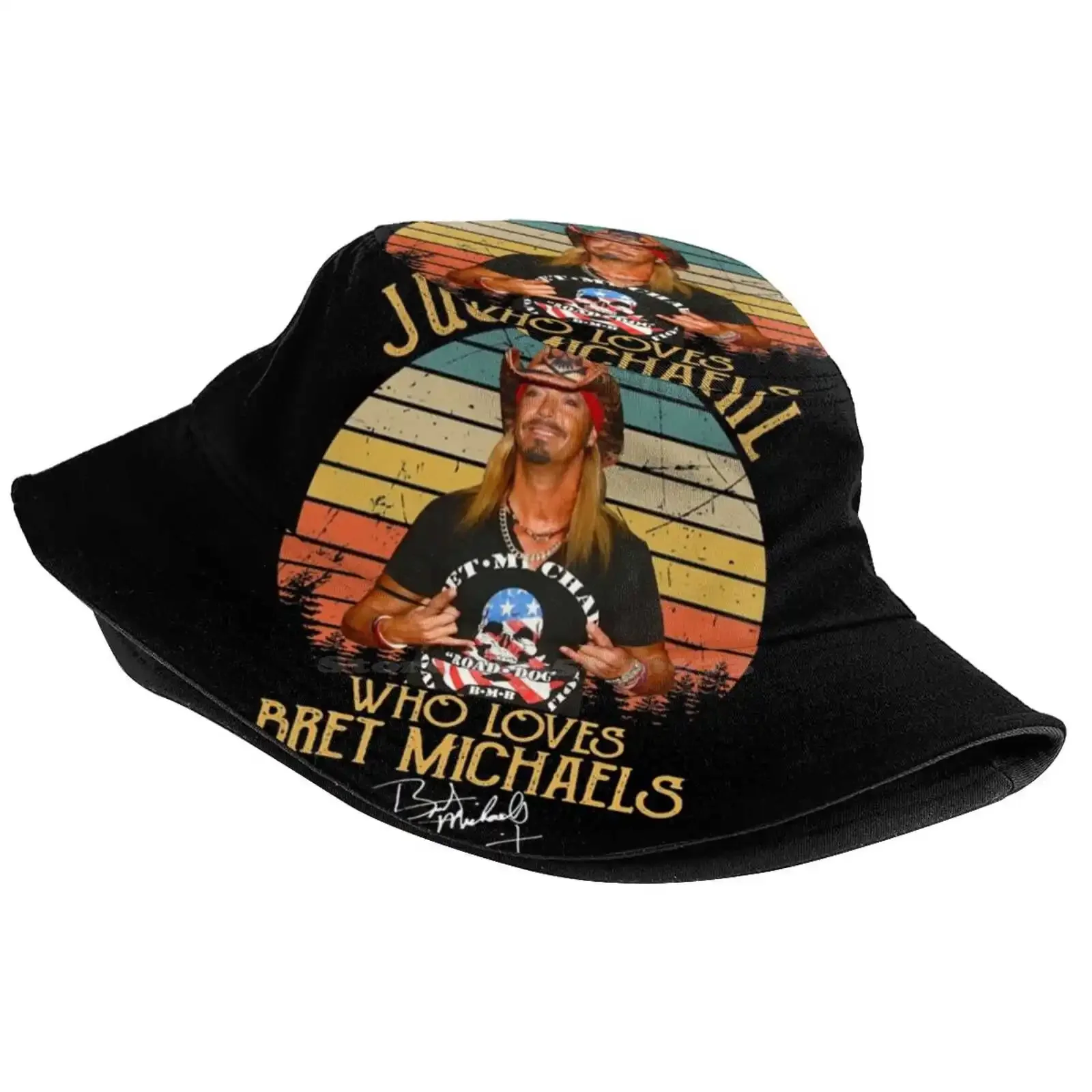 Gift Idea Michaels Male Singer Bret Songwriter Funny Graphic Gifts Sun Cap Fisherman Hat Bucket Hats Idea Michaels Male Singer