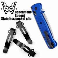 1piece Steel Folding Pocket Knife Back Clip for BM Bugout 535 DIY Accessories Custom Back Clip Tool