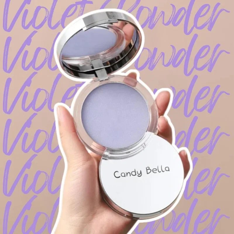 1PC Powder Transparent Honey Purple Glitter Powder Brightening Powder Jelly Oil Control Cosmetics Beauty and Health Products