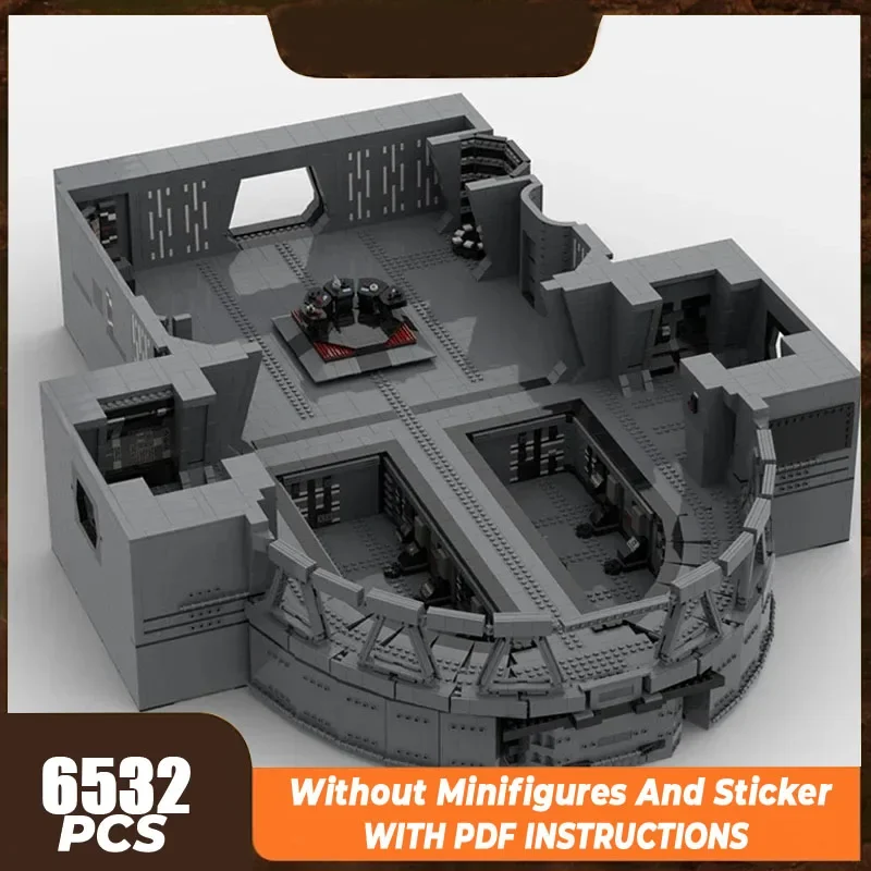 

Звездная модель фильма Moc, строительные кирпичи, командный мост Crazy Technology, модульные блоки, подарок, рождественские игрушки, наборы «сделай сам», сборка