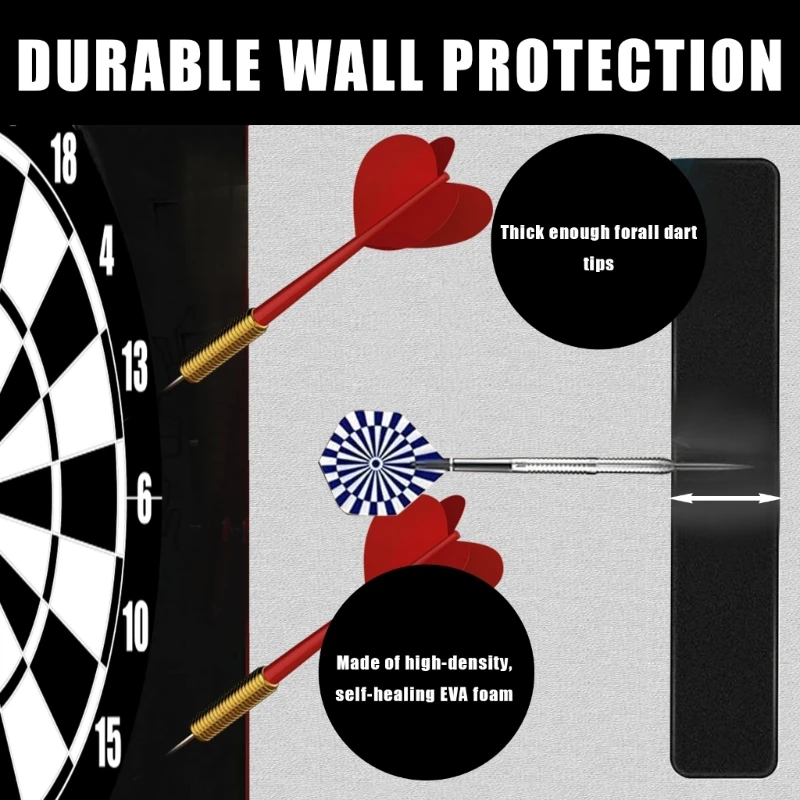 Square Board Surround Rings Dartboards Wall Protector Wall Protections Dartboards Backboard for Homes Bar Playrooms