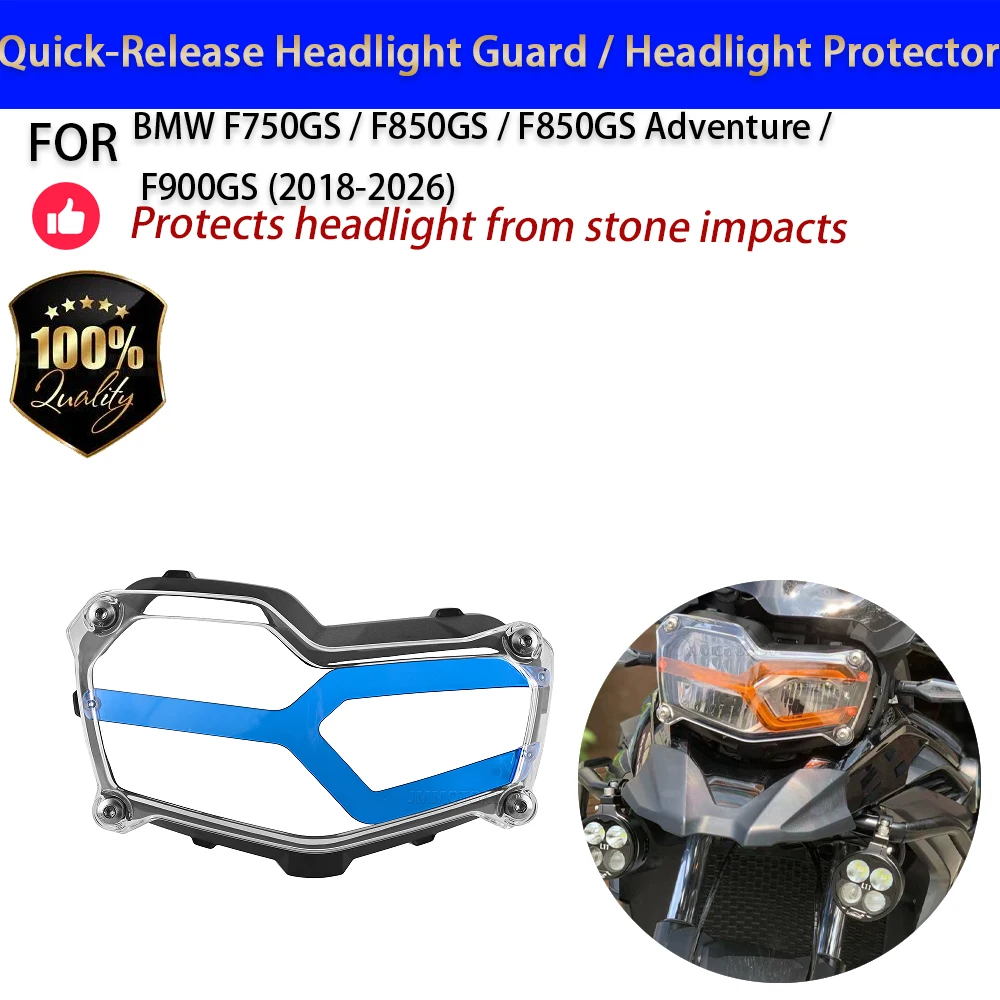 For BMW F750GS F850GS ADV F900GS Quick Release Headlight Guard Protector No-Drill Accesorios Moto