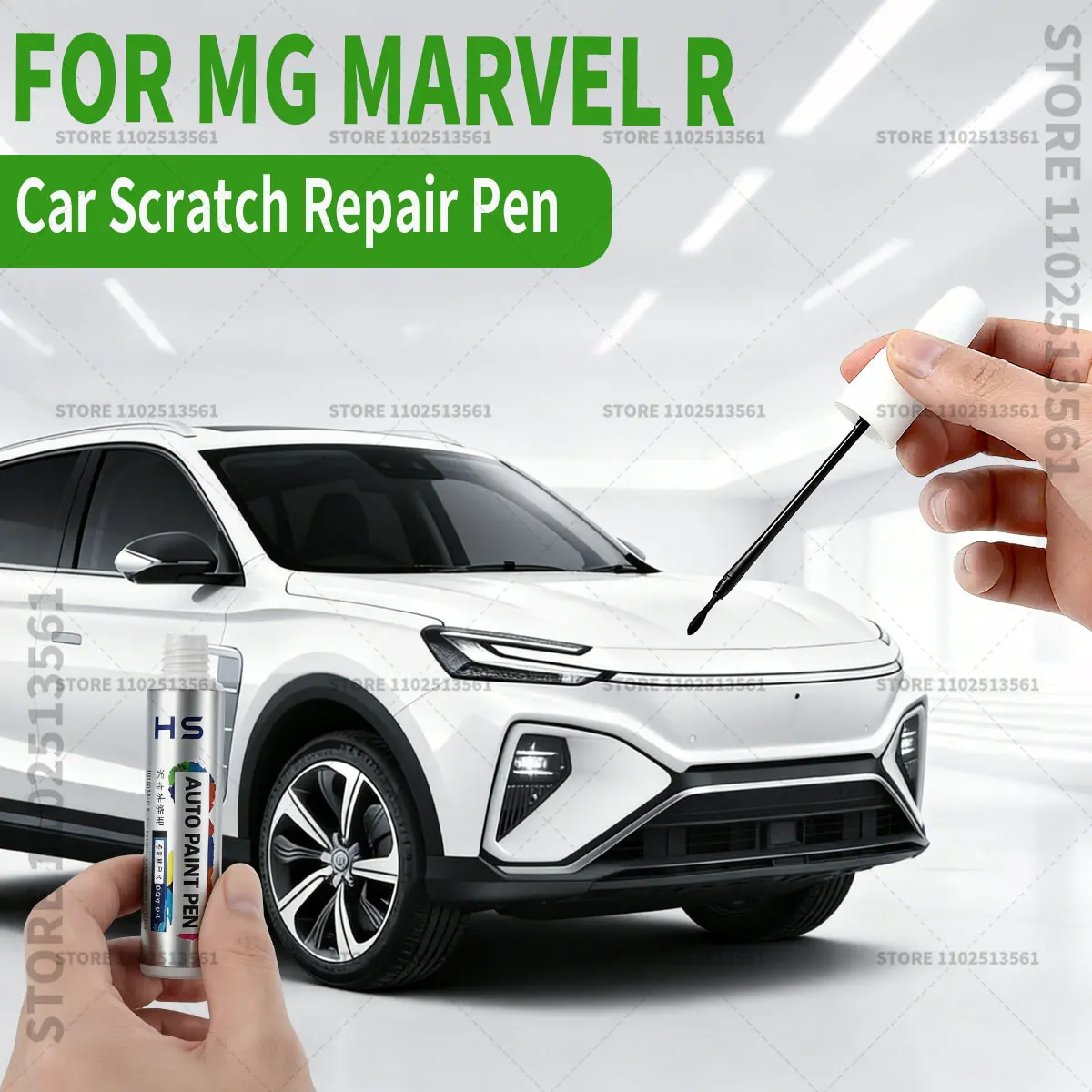 

Ручка-корректор для ремонта краски, средство для удаления царапин, аксессуары для автомобиля DIY, для MG Marvel R 2021-2024, цвета: серый перламутр, белый, черный, серый, синий