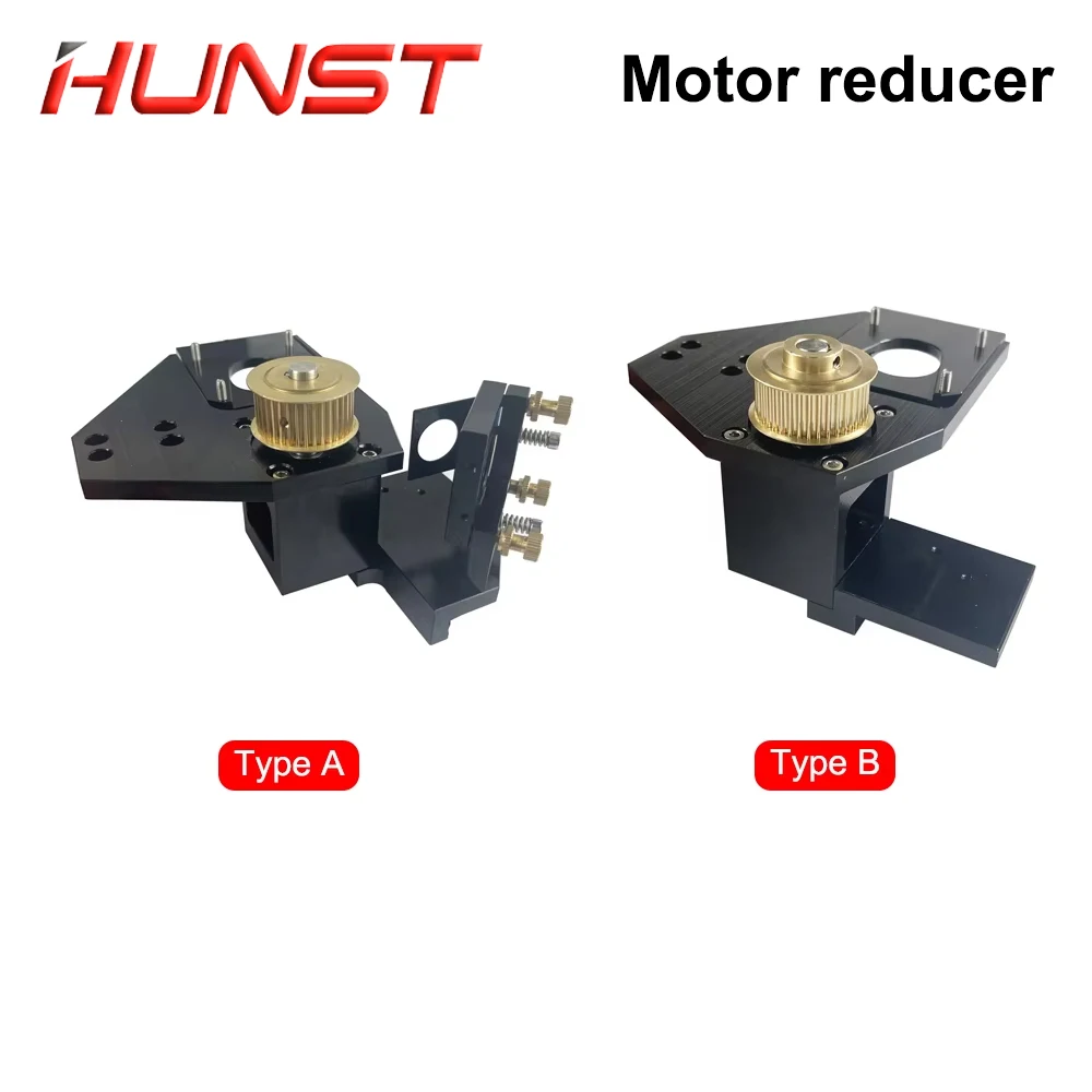 HUNST CO2 Black Motor Reducer Laser Mount Mirror 25mm Lens Integrated Mount for Laser Engraving and Cutting Machine.