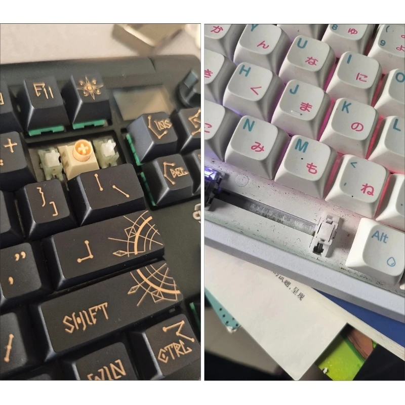 8PCS POM Steel Plate Stabilizers 6.25U 2U for Mechanical Keyboards Metal Plastic Quiet Operation Enhances Sensitivity
