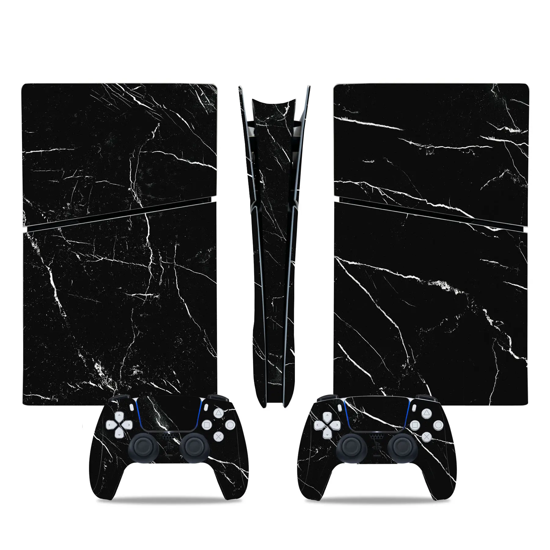 Adesivo de pele de disco de vinil, decalque para PS5, rosa, verde, onda, controlador, slim, console