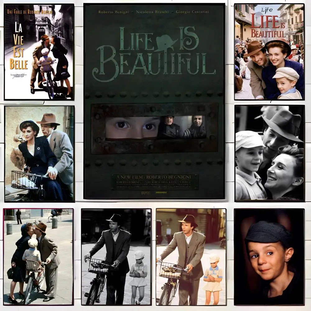 heartwarming movie L-Life Is Beautiful Poster Wall Art Print Decorative Mural Home Decor Gift Unframed