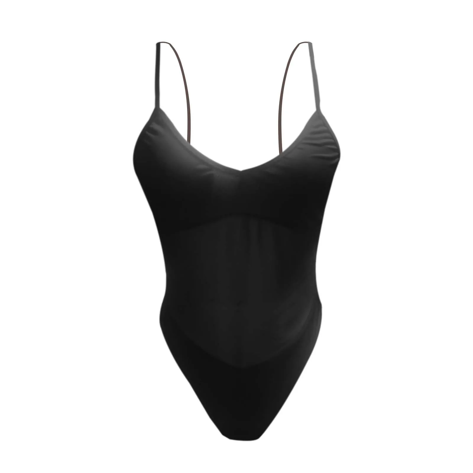 Maillot de bain une pièce pour femme, sexy, respirant, solide, bikini, tendance, 2024