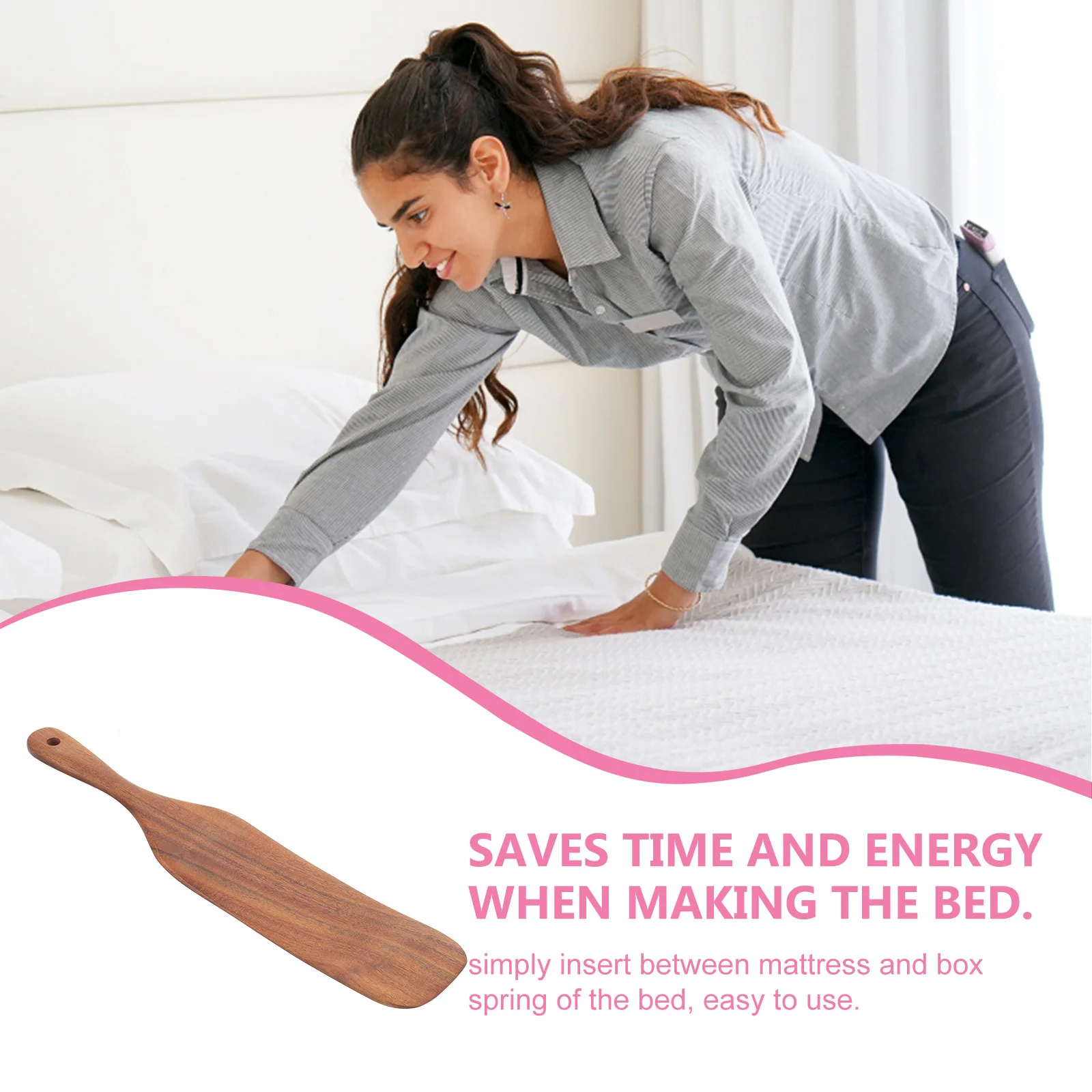 

Reusable Mattress Lifting Tool Quick Sheet Change Aid Ergonomic Handle Design for One Or Two Handed Use Comfortable and