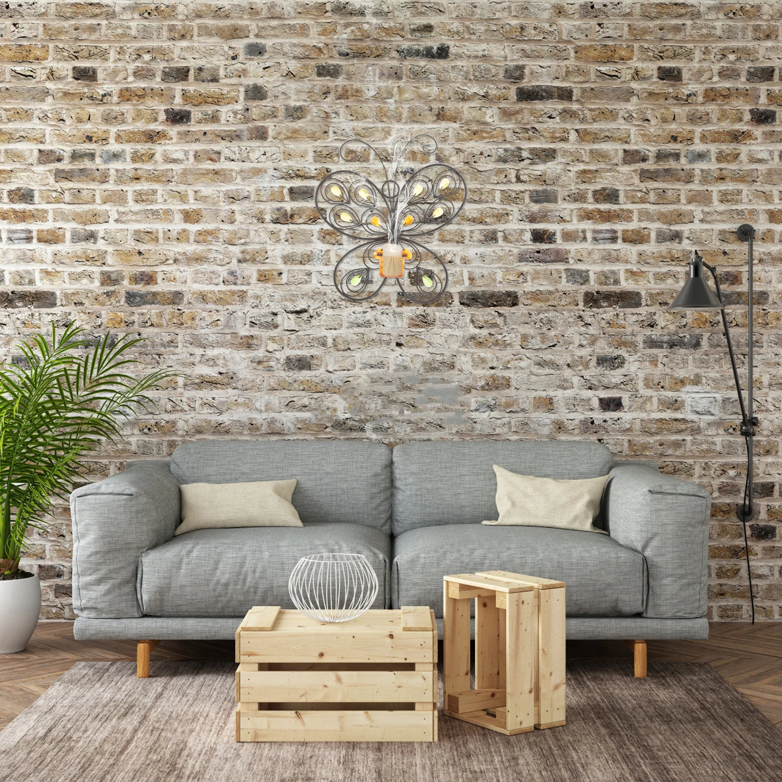 

1Pcs Iron Candlestick Wall Decor Creative Candleholder Hanging Decorative Stand Home Candlestick Stand