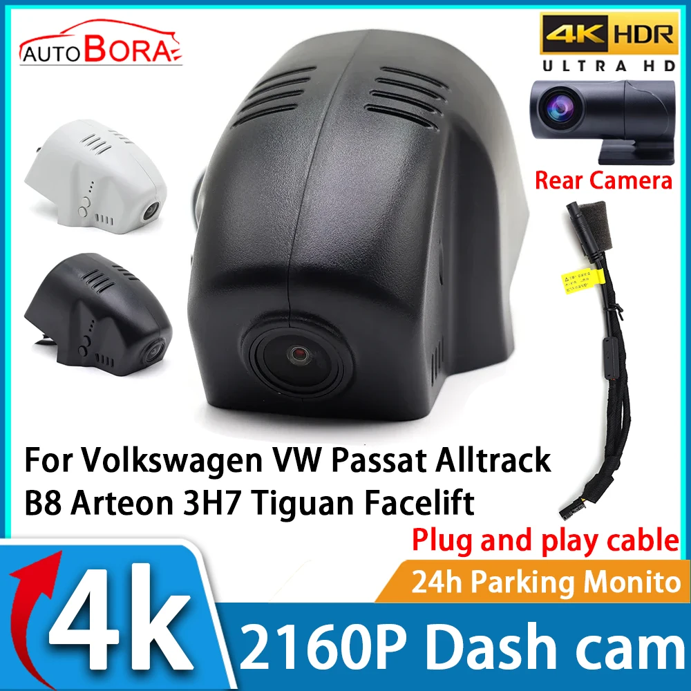 

Car Video Recorder Night Vision UHD 4K 2160P DVR Dash Cam for Volkswagen VW Passat Alltrack B8 Arteon 3H7 Tiguan Facelift