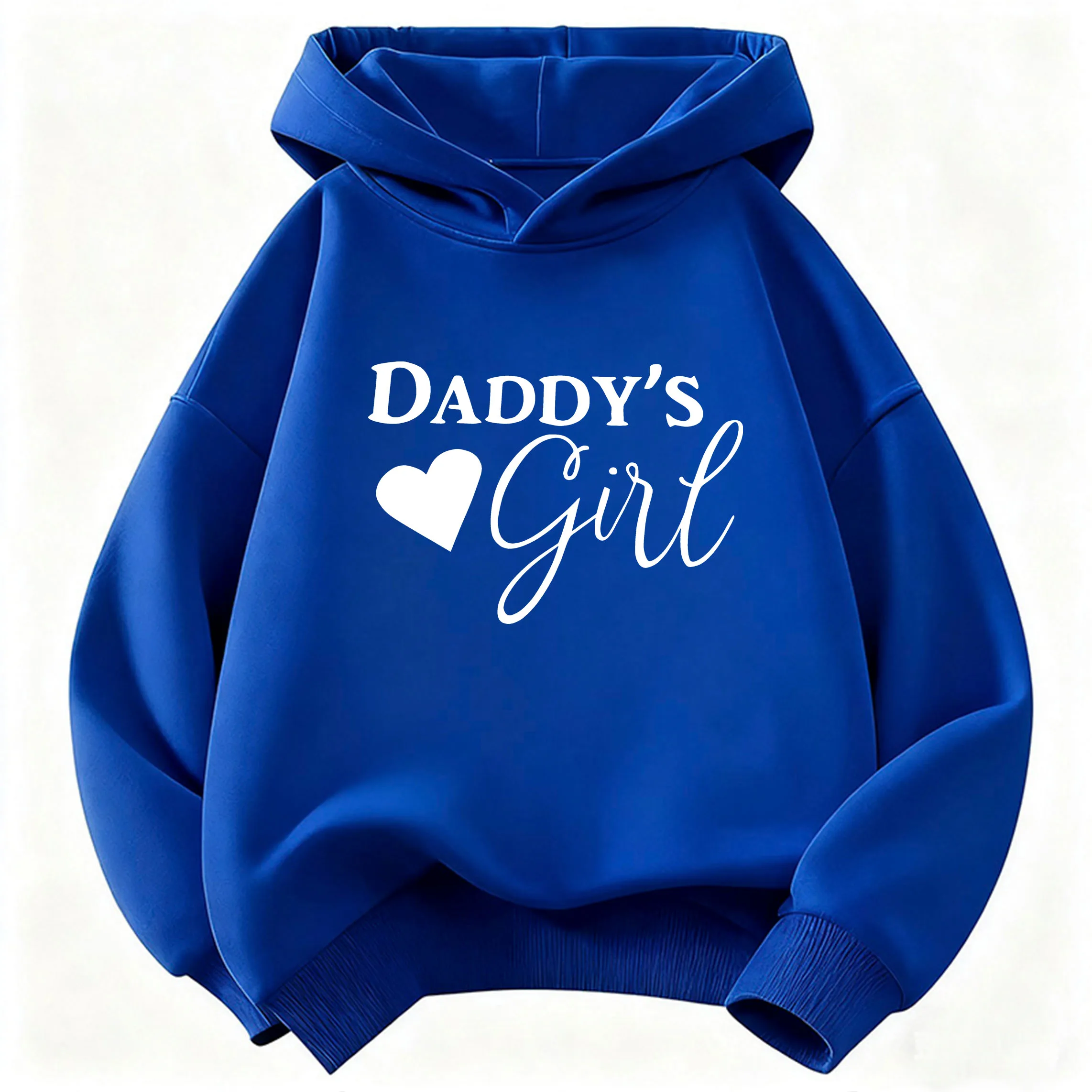 Daddys Girl with Heart Design Letter Print Hoodie Sweatshirt Cute Fashion Hoody Girls Casual Hoodies