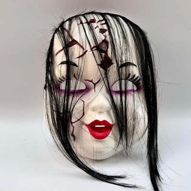 Halloween Costume Props,1Pcs Scary Ghost Chucky Doll Mask, Full Face Helmet for Masquerade Party, Cosplay Headwear view 3