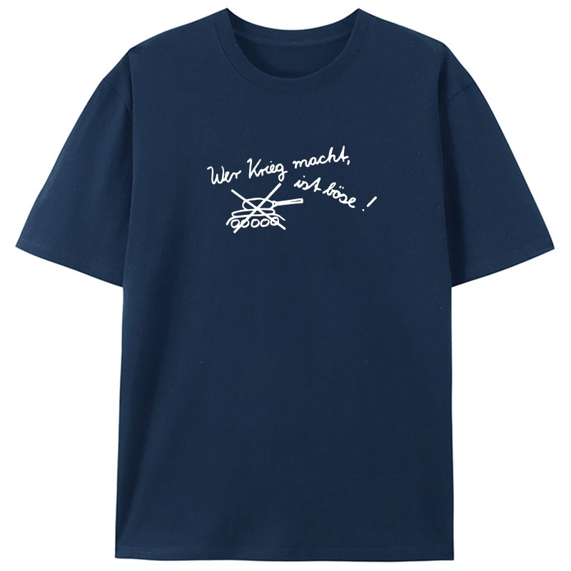 

T-Shirt Wer Krieg macht ist bse Panzer